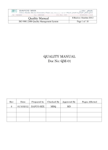 QULAITY MANUAL