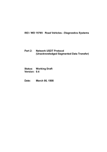 ISO 15765-2: Network USDT Protocol for Vehicle Diagnostics