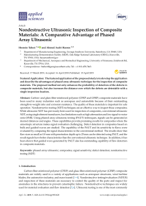 Nondestructive Ultrasonic Inspection of Composite Materials: A Comparative Advantage of Phased Array Ultrasonic