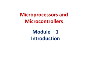 8085 and 8086 Microprocessor Introduction