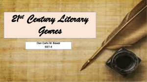 21st Century Literary Genres COT