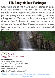 LTC Gangtok Tour Packages