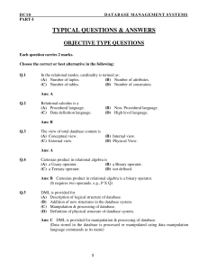 DBMS Notes