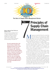 The Best of Supply Chain Management Revi