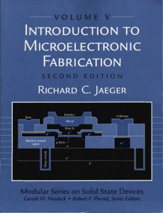 Introduction to Microelectronic Fabrication 2ed