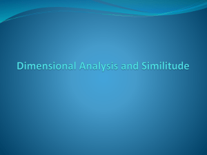 Dimensional Analysis and Similitude EM