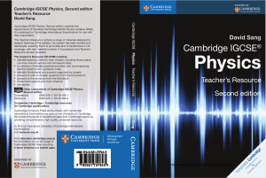 David Sang - Cambridge IGCSE Physics  Teacher's Resource-Cambridge University Press (2014)