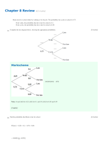 Probability Review: Tree Diagrams, Venn Diagrams, Chi-Squared Tests