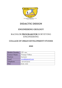 UE2212(SE) Didactic Design Engineering Geology