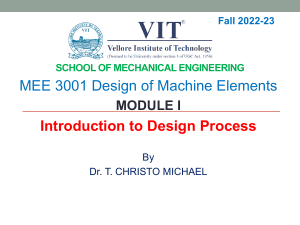 MODULE 1 Introduction to Design Process
