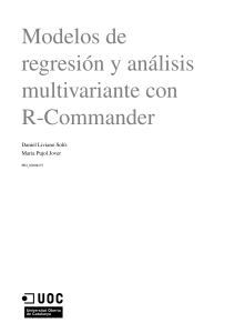 Modelos de regresion y analisis multivariante con R Commander