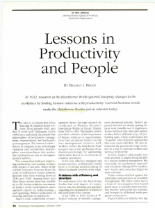 Rieger.  Lessons Productivity People (1)