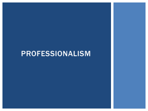 SF5 Professionalism-H2P-PowerPoint