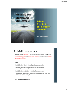 Reliability- Chapter 2 uploaded