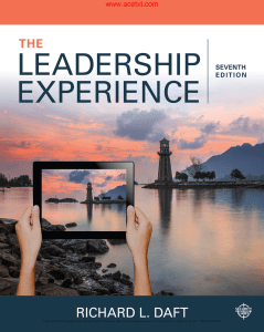 The Leadership Experience (Richard L. Daft)