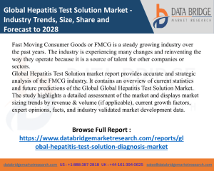 Global Hepatitis Test SolutionDiagnosis Market