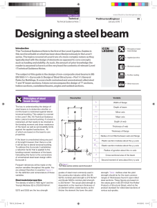 designing a steel beam