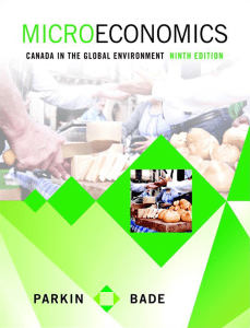 Microeconomics Canada in the Global Environment 9th Edition