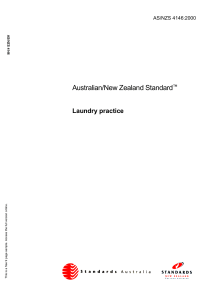 Laundry Practice Standards