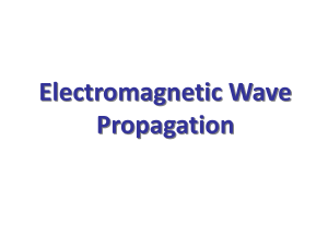 Lecture -Electromagnetic Wave Propagation