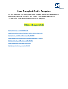 Liver Transplant Cost in Bangalore