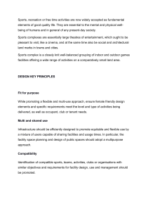 Design Standards of Sports Complex