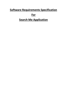 Software Requirements Specification Search me