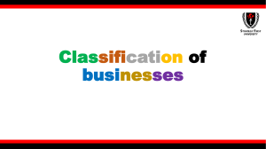 Classification of business (1)