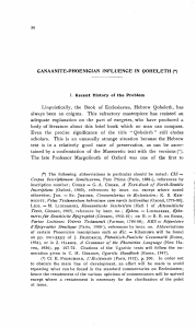 Dahood, Mitchell Joseph. - Canaanite-Phoenician Influence in Qoheleth - Biblica, 33 no 1 1952, p 30-52