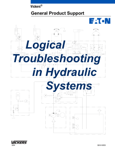 Logical troubleshooting in Hydraulic Systems