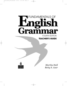 Fundamentals of English Grammar 4th-Betty Azar TG