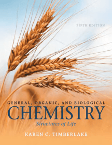 General, Organic, and Biological Chemistry by Karen Timberlake 5th ed