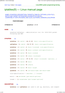 Linux IPTables