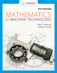 Mathematics for Machine Technology (8th Edition)