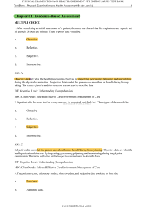 Physical Exam & Health Assessment 8e Jarvis Test Bank