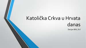 Katolička Crkva u Hrvata danas