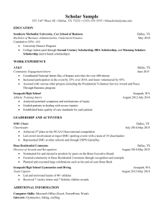 BBA Resume Template