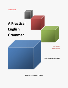 Practical English Grammar AJ Thomson & AV Martinet