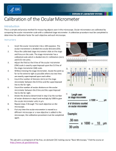 Calibration Ocular Micrometer 508