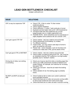 Facebook Ad Botttleneck Checklist