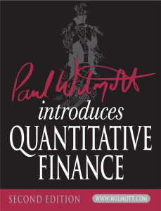 Quantitative Finance: An Introduction