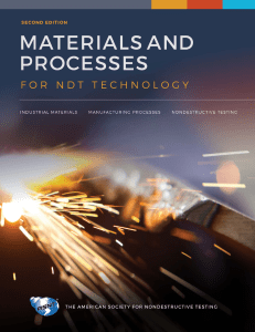1. Materials and Processes for NDT Technology, Second Edition 2016 (Refer Chapter 1-10)