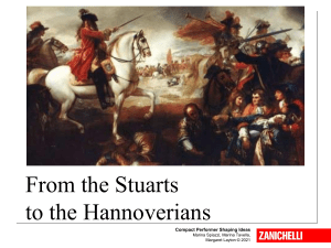 From the Stuarts to the Hanoverians 