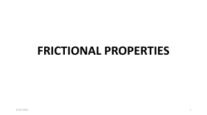 FRICTIONAL PROPERTIES-AM 301