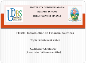 Topic 5 Interest rate