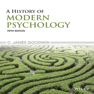 James C. Goodwin - A History of Modern Psychology-John Wiley & Sons (2015)