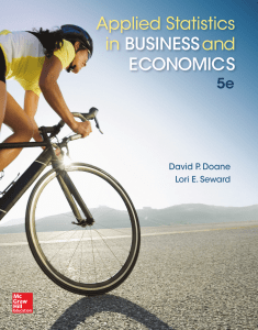 Applied Statistics in Business and Economics (David Doane, Lori Seward)