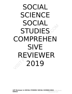 119 Social Studies Reviewer 2019