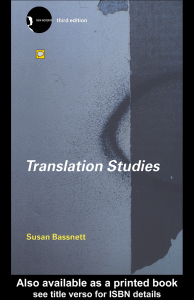 Translation Studies third edition Bassnet