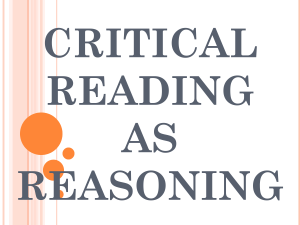CRITICAL-READING-AS-REASONING